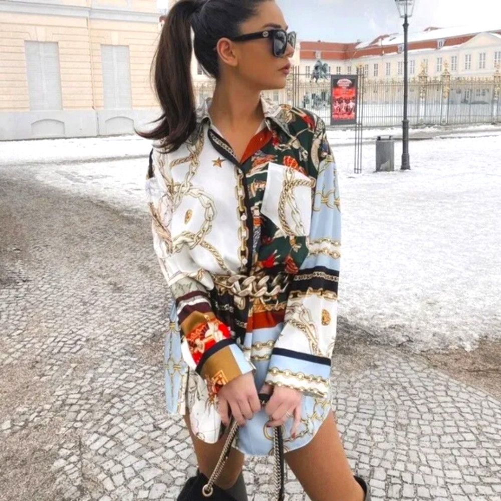 Zara Oversized Patchwork Shirt